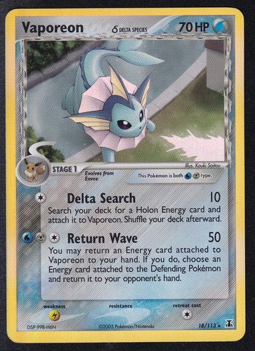 Pokemon vaporeon 113 rare - pokemon,