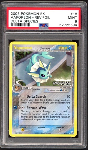 Pokemon card psa 9 - pokemon, vaporeon