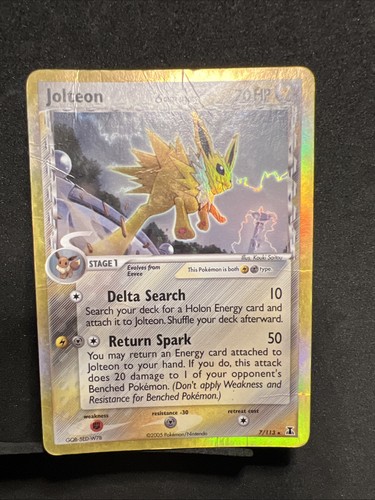 Pokemon jolteon 113 holo - 7/113,
