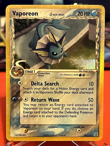 Vaporeon 113 holo - holo, raro