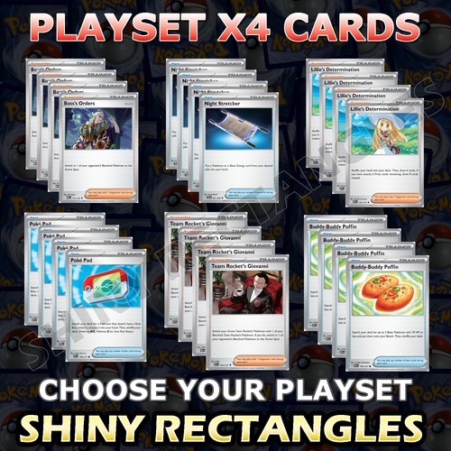 Pokemon tcg playset carte - x4,