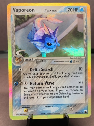 Pokemon tcg vaporeon 113 - pokemon,