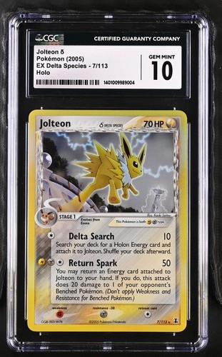 Cgc jolteon 2005 - ex, delta