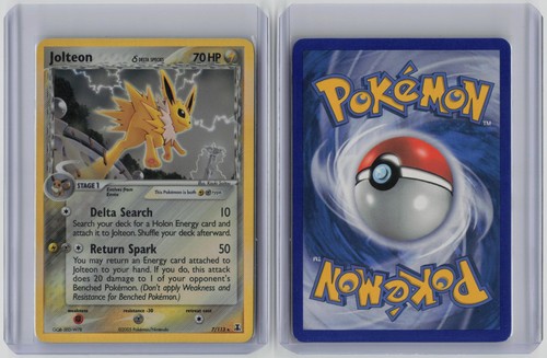 Carta jolteon 113 pokemon - carta,
