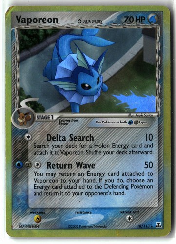 Vaporeon 2005 18 113 - vaporeon, 18/113