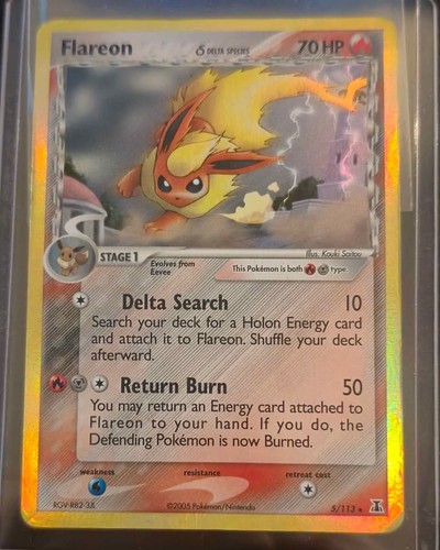 Pokemon tcg flareon delta - pokemon,